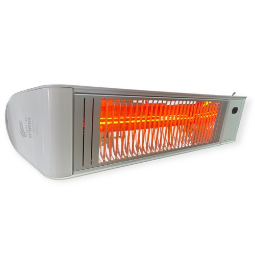 תנור אינפרא אדום כולל שלט | דגם Volcan premium 2000W | לבן מט HAVAYA