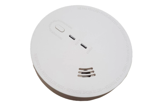 גלאי עשן 220V + סוללה לגיבוי  semicom