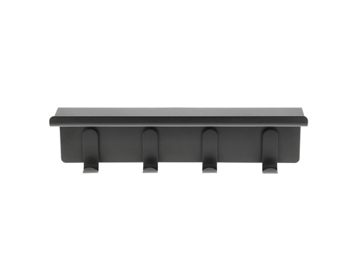 מתלה 4 קולבים עם מדף A-Shelf - שחור