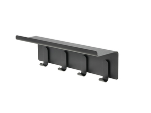 מתלה 4 קולבים עם מדף A-Shelf - שחור