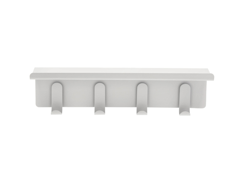 מתלה 4 קולבים עם מדף A-Shelf - אפור סופט