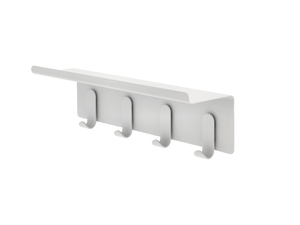 מתלה 4 קולבים עם מדף A-Shelf - אפור סופט