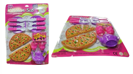 פיצה לחיתוך עם אביזרים