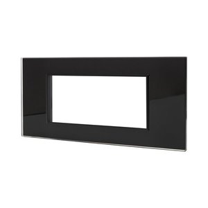  מסגרת זכוכית מרחפת שחור מט NISKO SMART SLIM 6M  