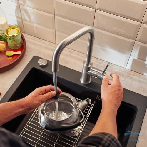 ברז מטבח בלנקו ז'נדורה JANDORA-S 526614 נירוסטה Stainless Steel