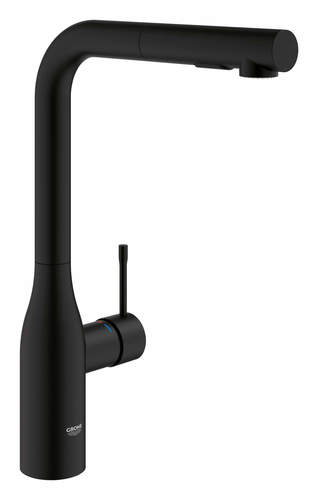 ברז מטבח נשלף ESSENCE שחור מט