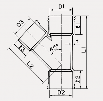 מסעף 45° (אפסילון) תבריג ליפסקי