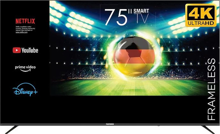 טלוויזיה "4K QLED 75 טלפונקן דגם VIDAA QVU TLEDDS75