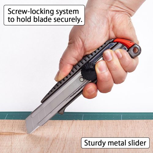 סכין חיתוך מקצועית L-500GP SCREW STOPPER