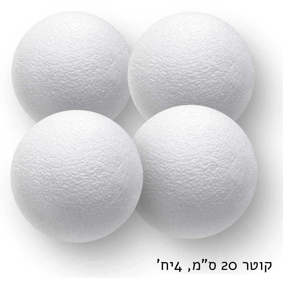 4 כדורי קלקר 20 ס"מ