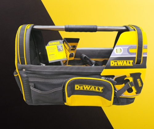 תיק כלי עבודה פתוח עם בסיס קשיח וידית נשיאה DEWALT 1-79-208 - דיוולט
