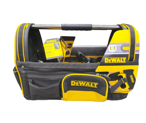 תיק כלי עבודה פתוח עם בסיס קשיח וידית נשיאה DEWALT 1-79-208 - דיוולט