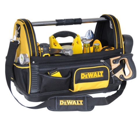 תיק כלי עבודה פתוח עם בסיס קשיח וידית נשיאה DEWALT 1-79-208 - דיוולט