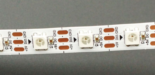 סרט לדים 5050, DC5V, כל לד ניתן לתכנות ע