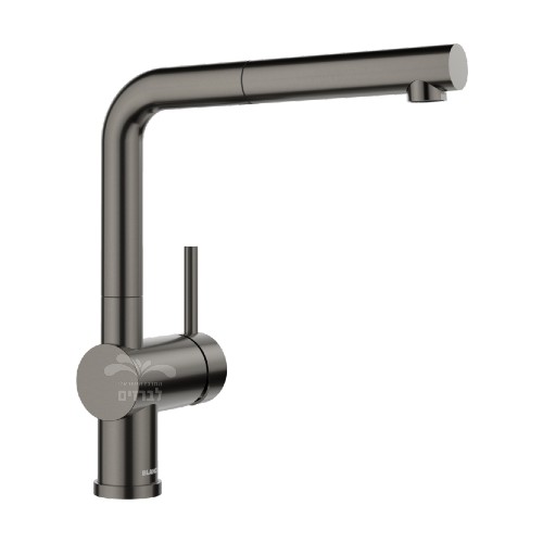 ברז מטבח נשלף בלנקו לינוס אס BLANCO LINUS-S 527733 שחור מוברש PVD satin dark steel | יבואן רשמי ניגא