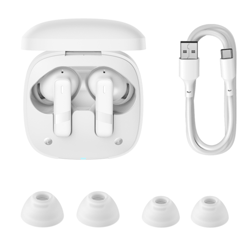 אוזניות אלחוטיות Baseus Bowie E20 TWS בצבע לבן