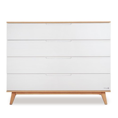 שידת אחסנה קיילי לבן/עץ – Kylie™ Dresser White/Wood 120 cm דייניז - Dainy's