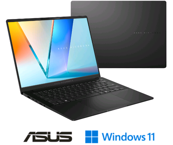 מחשב נייד אסוס M5406WA-PP061W  Asus Vivobook S14 AMD Ryzen AI 9 כונן 1TB SSD זיכרון 24GB מערכת הפעלה כלולה