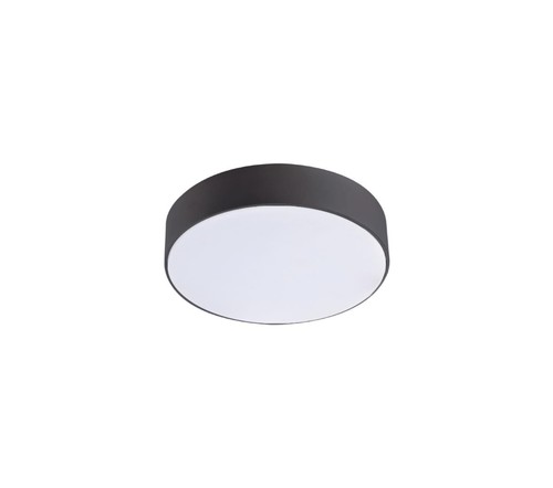 פלפון עגול שחור LED 24W (אור חם)