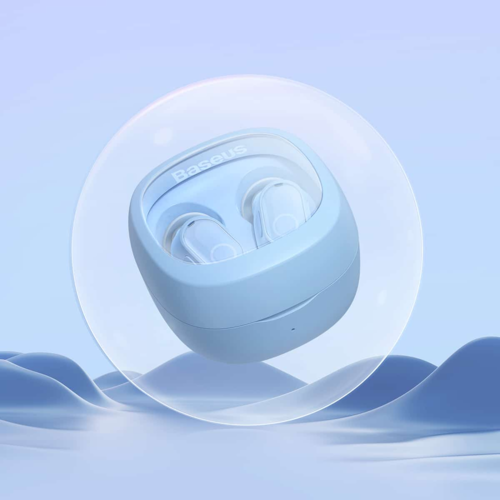 אוזניות אלחוטיות Baseus Bowie WM02 True בצבע כחול