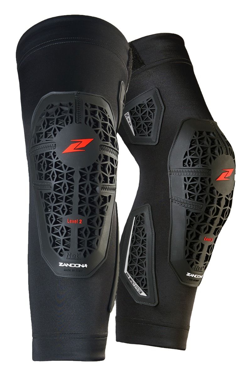 מגני ברכיים זנדונה שחור - ZANDONA NETCUBE PRO FIT SHORT KNEE GUARDS