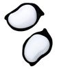 זוג סליידרים לחליפת עור זנדונה לבן - ZANDONA KNEE SLIDERS EVO 