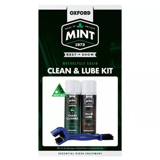 קיט שימון וניקוי שרשרת OXFORD MINT MOTORCYCLE CHAIN CLEAN&LUBE