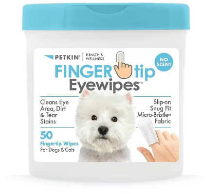FINGER TIP EYEWIPES -  מגבוני אצבע לעיניים לכלבים וחתולים 50 יח'