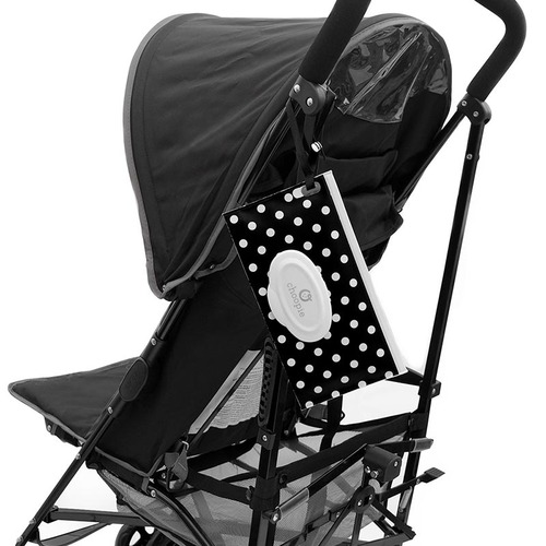 נרתיק מגבונים נייד רב שימושי בצבע שחור כוכבים