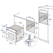 תנור אפייה בנוי תוצרת גרמניה 71 ליטר שחור דגם ELECTROLUX EOH6423K|תוצרת גרמניה