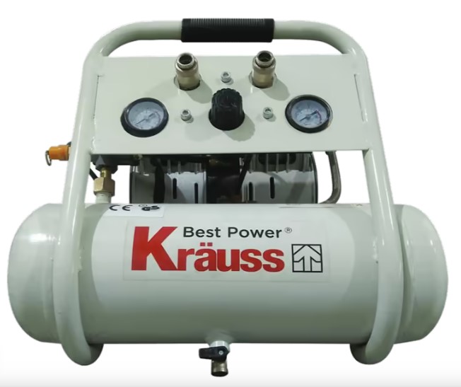 קומפרסור/מדחס שקט לאיירבראש מבית Krauss (גמרניה) דגם 1000