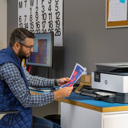 מדפסת הזרקת דיו משולבת HP OfficeJet Pro 9123 