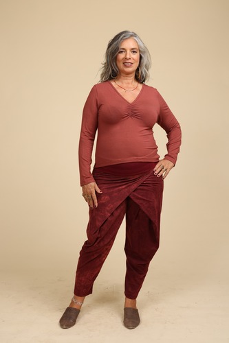 חולצת כיווץ שרוול plus size