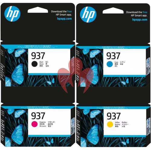 סט דיו מקורי שלם HP 937