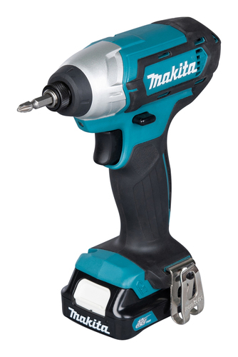 מברגת אימפקט 12V נטענת 110Nm עם 2 סוללות 1.5A ומטען MAKITA TD110DWYE מקיטה