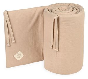 מגן ראש למיטת תינוק טטרא מבד 100% כותנה - חום GOOD THINGS