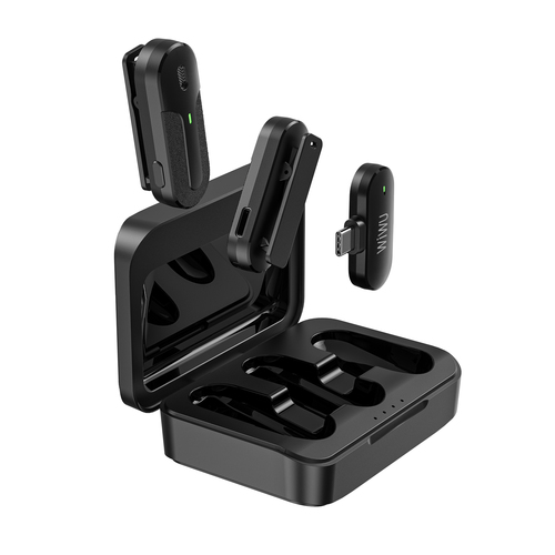 זוג מיקרופונים אלחוטיים לסמארטפון WIWU Wi-WM002 Lightning