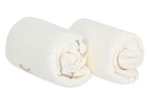 זוג סדינים לעריסת תינוק 100% כותנה ג