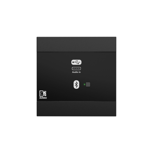 פאנל כניסה לרשת - USB Type-C + BT (4 CH) גרסה שחורה AUDAC NWP400/B