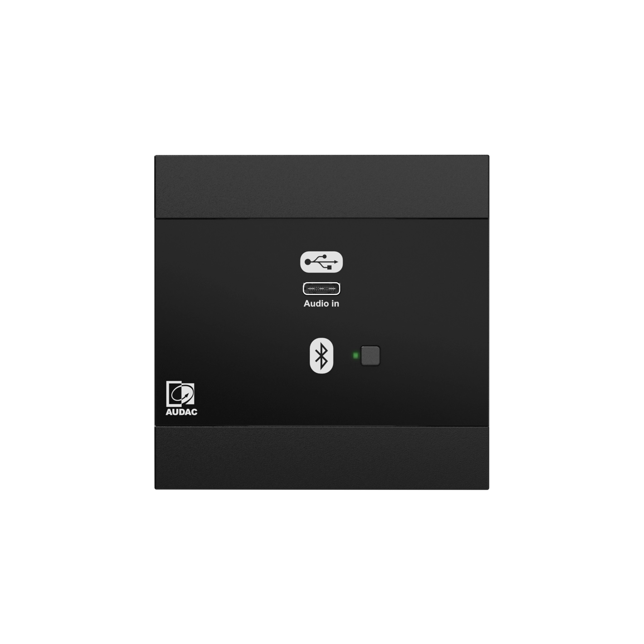 פאנל כניסה לרשת - USB Type-C + BT (4 CH) גרסה שחורה AUDAC NWP400/B