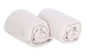 זוג סדינים לעריסת תינוק 100% כותנה ג