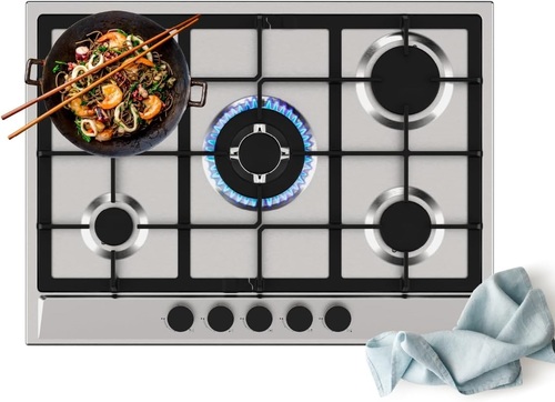 כיריים 5 להבות נירוסטה GERMAINE GER-HOB-5-ZONE-IX 