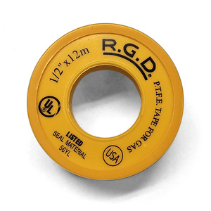 סרט טפלון צהוב לגז RGD רוחב "1/2 אורך 12 מטר