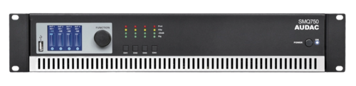 מגבר DSP ארבע ערוצים  WaveDynamics™ 4 x 750W AUDAC SMQ750