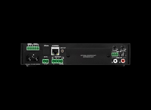 מגבר DSP מודולרי כולל - 2x40W @4Ω - 80W @ 70/100V AUDAC MFA208