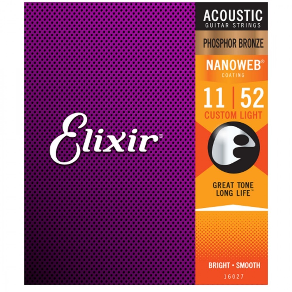 סט לאקוסטית ELIXIR NANO Phosphor Bronze 0.11