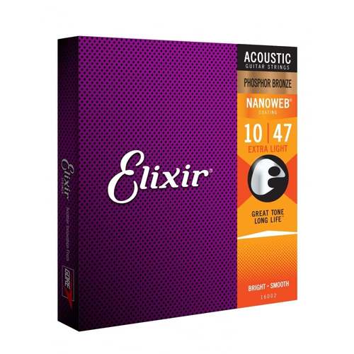 סט לאקוסטית ELIXIR NANO Phosphor Bronze 0.10