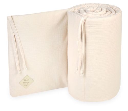 מגן ראש לעריסת תינוק מבד 100% כותנה טטרא - בז' GOOD THINGS