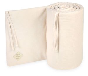 מגן ראש לעריסת תינוק מבד 100% כותנה טטרא - בז