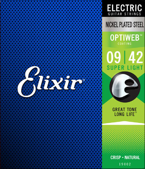 סט מיתרים לחשמלית ELIXIR OPTIWEB 19002 0.09-0.42